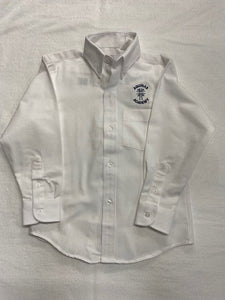 AA018.02 Aquinas Academy - Long Sleeve Girl's Oxford Dress Shirt