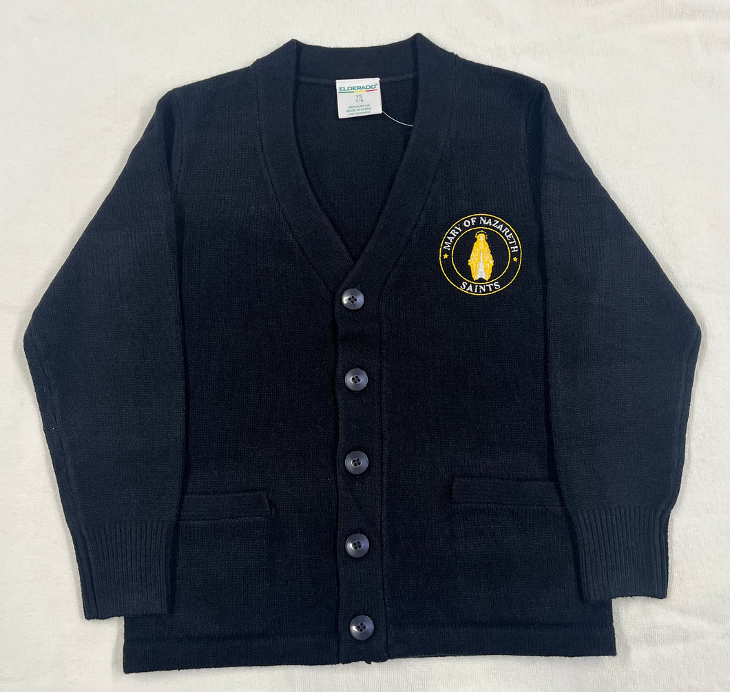 MNCS023 Mry of Nazareth Unisex Adult Cardigan - Navy