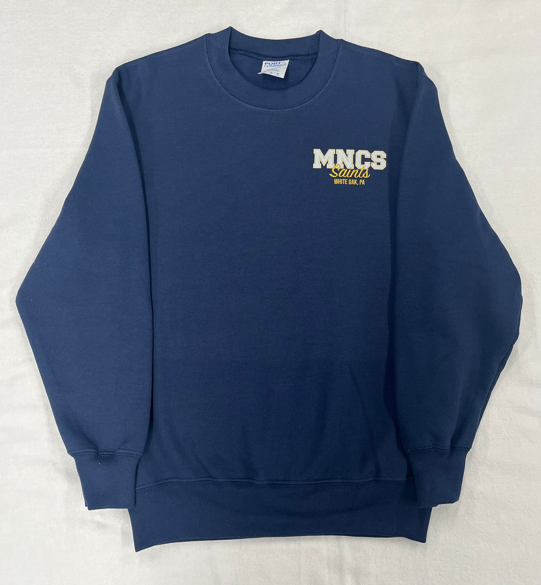 MNCS031 - Mary of Nazareth Unisex Crewneck Sweatshirt - Adult Sizes - Navy