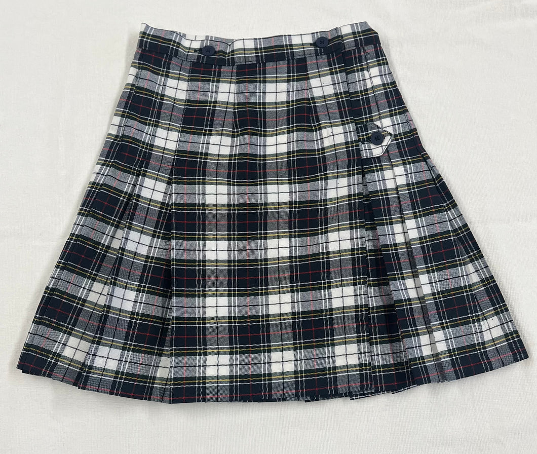 MNCS016 - Mary of Nazareth Girl's Plaid Wrap Kilt - Grades4-8