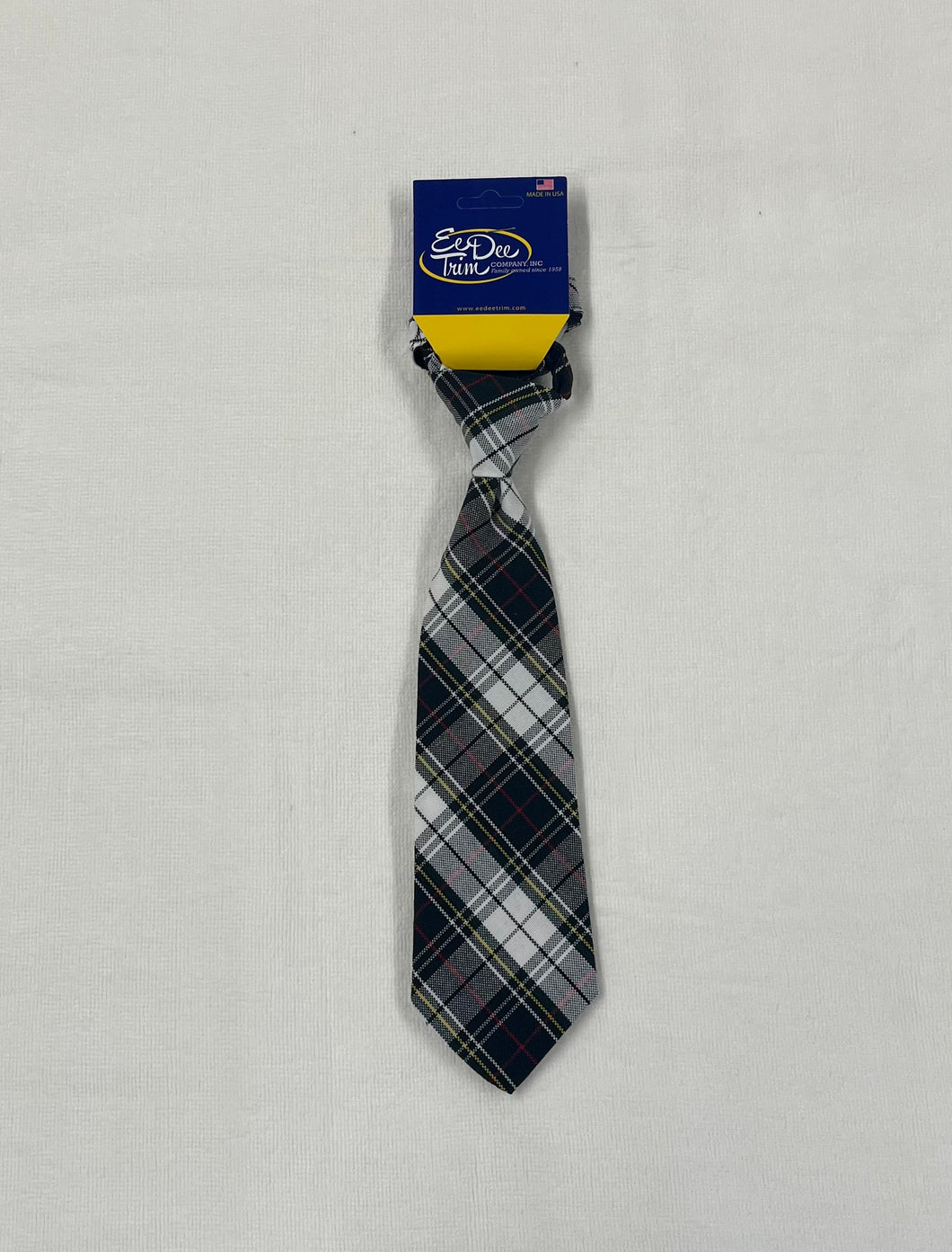 MNCS020 - Mary of Nazareth Boy's Pre-Tied Tie - MNCS Plaid - Grades K-8