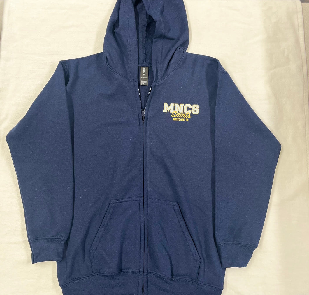 MNCS035.16 Mary of Nazareth - Full Zip Sweatshirt - Navy - Adult Sizes