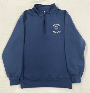 AA058.2 Aquinas Academy - Quarter Zip Sweatshirt - Navy - Adult Sizes