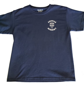 AA046 Aquinas Academy - Short Sleeve Cotton Gym Shirt - Navy - Adult Sizes