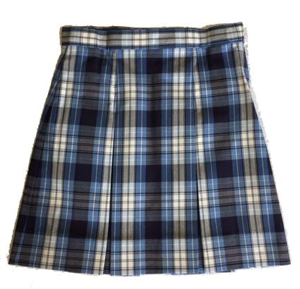 AA021 Aquinas Academy - Kick Pleat Skirt  - Plaid - Youth  Sizes