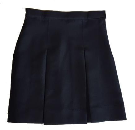 AA023 Aquinas Academy - Kick Pleat Skirt  - Navy - Youth  Sizes