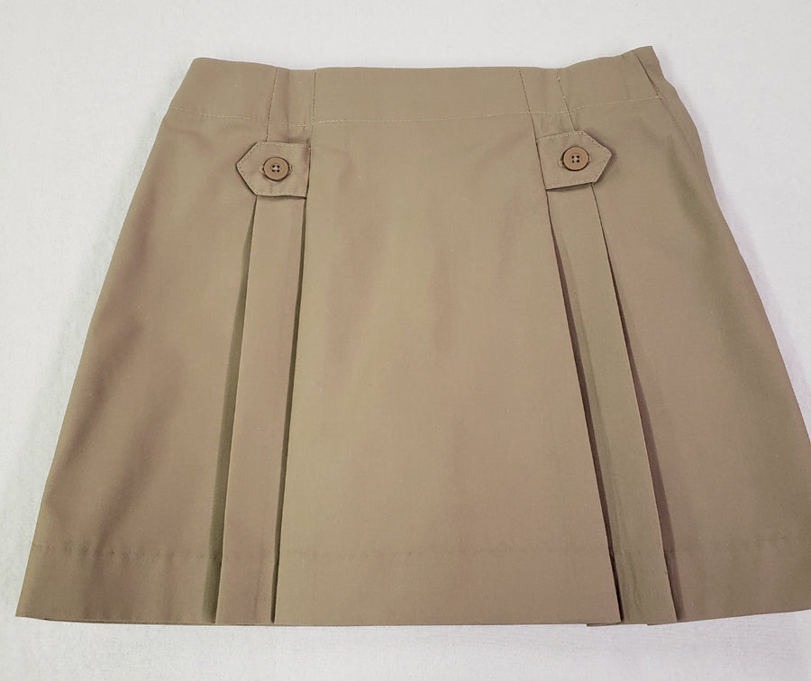 DMA034.1 - Divine Mercy Academy - Pleated Skort - Khaki - Youth Sizes