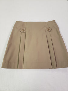 QOA034.2 Queen of Angels - Pleated Skort - Khaki - Youth Sizes