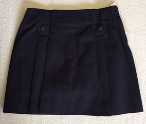 DMA033 - Divine Mercy Academy - Pleated Skort - Navy - Youth Plus Sizes