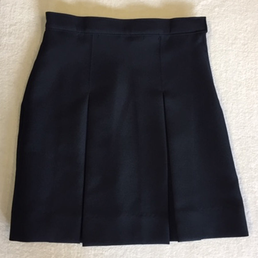 DMA030 - Divine Mercy Academy - Kick Pleat Skirt  - Navy - Youth  Sizes