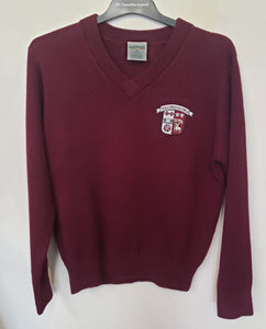 GCC038 GCC - V-Neck Sweater - Maroon - Adult  Sizes