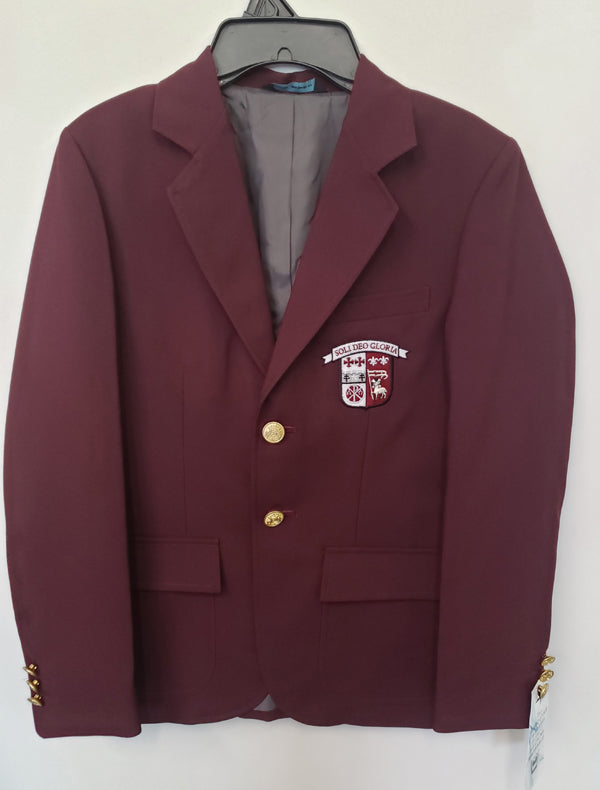 GCC047 GCC Blazer - Boys - Required. Maroon only.