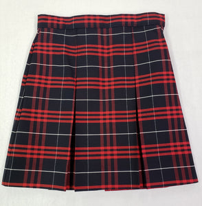 QOA029 Queen of Angels - Kick Pleat Skirt  - Plaid - Youth  Plus Sizes